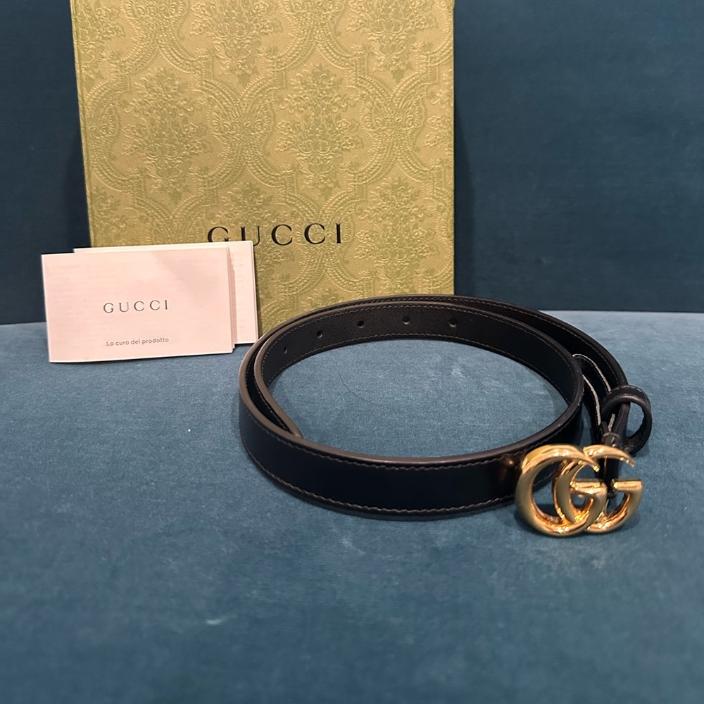 Gucci double G’s marmont belt, women’s size 80cm